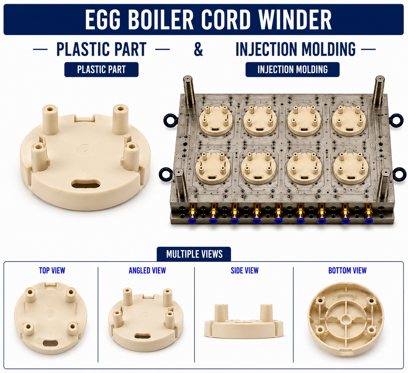 Egg Boiler Plastic Cord Winder Mould and Moulding Service